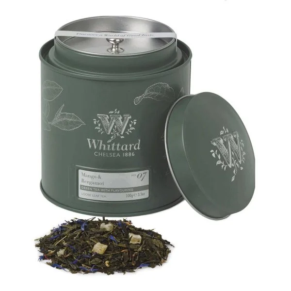 Trà Xanh Anh Quốc Whittard Mango and Bergamot Hộp Thiếc