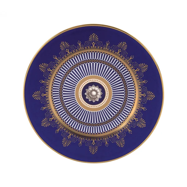 Đĩa sứ Anthemion Blue 20cm