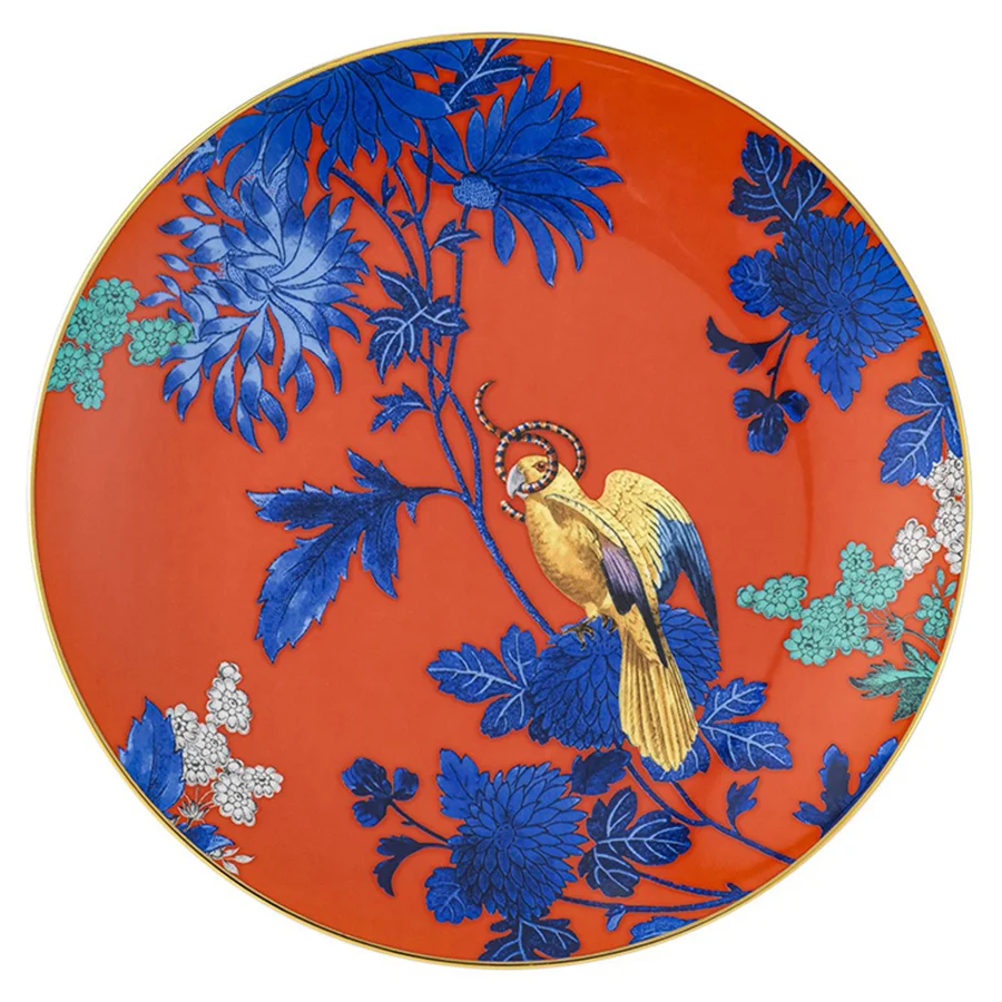 Đĩa sứ Wonderlust Golden Parrot 20cm