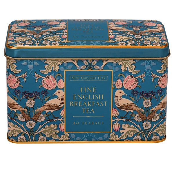 Trà New English Teas The Song Thrush & Berries English Breakfast Tea 80g Màu xanh mòng két (teal)